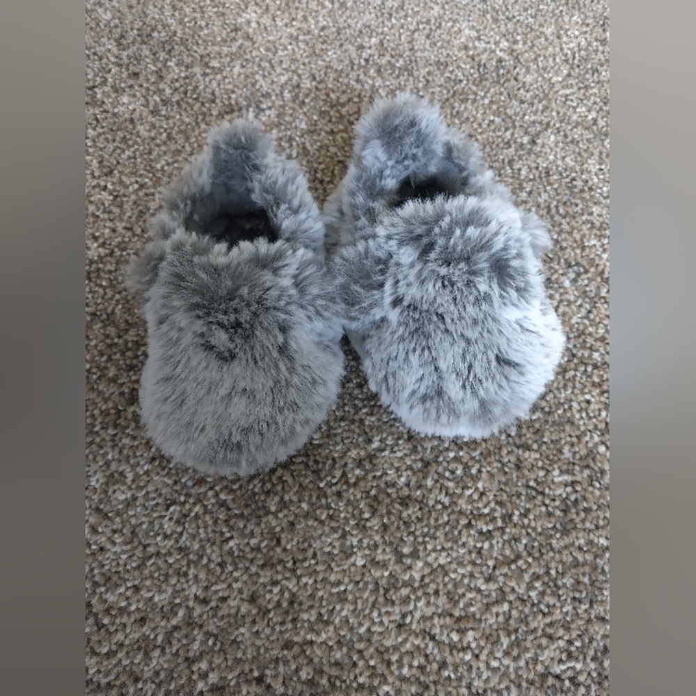 Carter's Gray Cozy Slippers